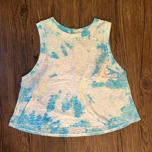 Lululemon Hint of Sheer Cropped Tie-Dye Tank